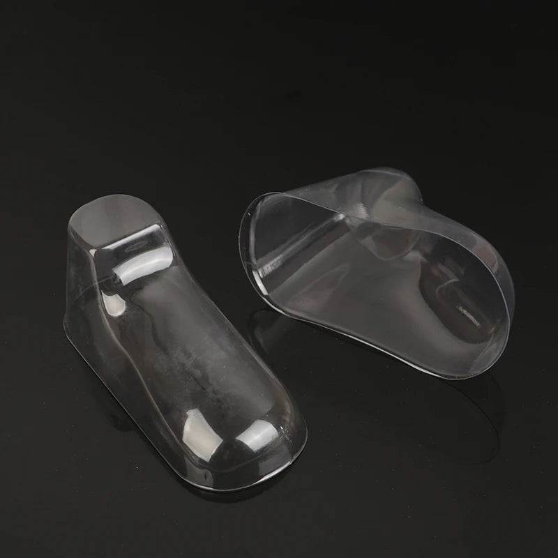 10PCS Clear PVC Child Booties Showcase Support Frame Feet Plastic Shoe Mold Baby Shoe Stretcher Socks Display Stand