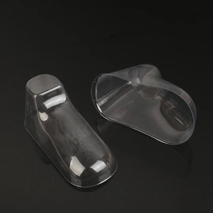10PCS Clear PVC Child Booties Showcase Support Frame Feet Plastic Shoe Mold Baby Shoe Stretcher Socks Display Stand