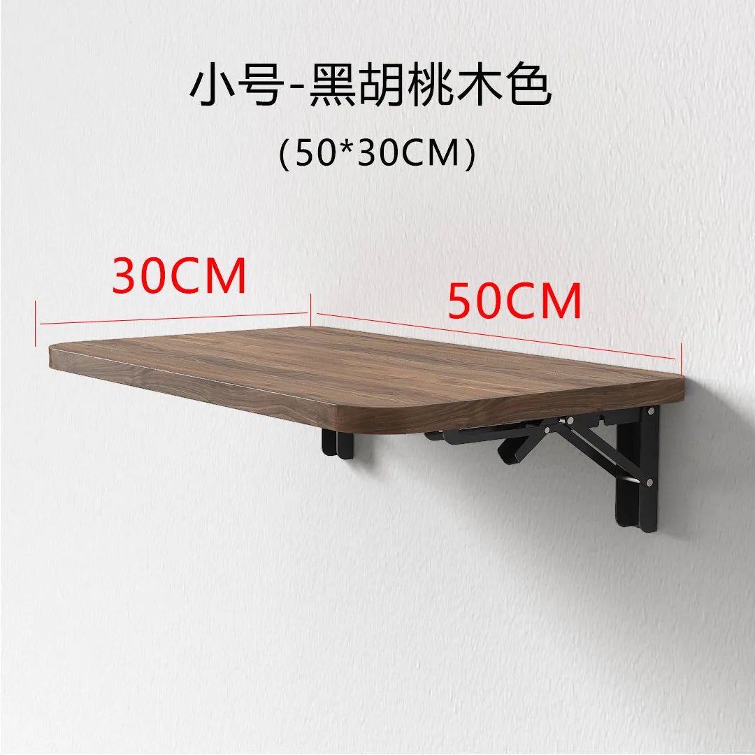 Wall Mounted Desk Folding Wooden Shelf Table for Small Apartment Space Saving Computer Desk Minimalist Wall Desk for Home Office