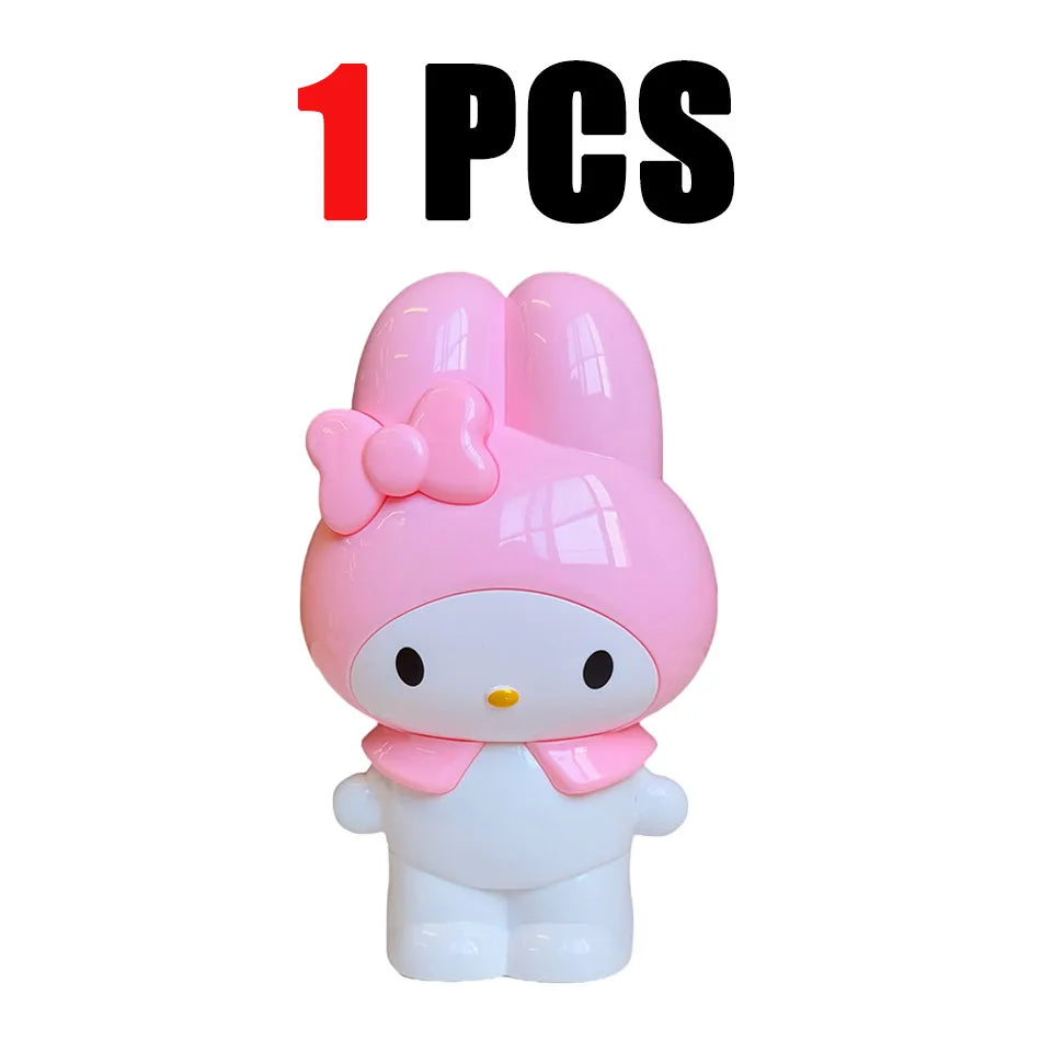 Cute Kawaii Sanrio Characters Figure Pen Cup Hello Kitty Kuromi My Melody Desktop Storage Decor Collectible Toy Gift Office