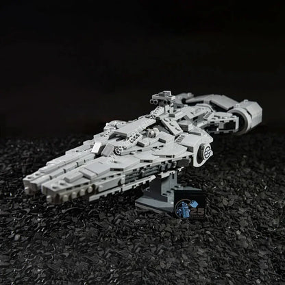 NEW 654PCS MOC Space Imperial Light Cruiser Midi Version Building Blocks Model Diy Creative Assembly Educational Toy Kid Gift