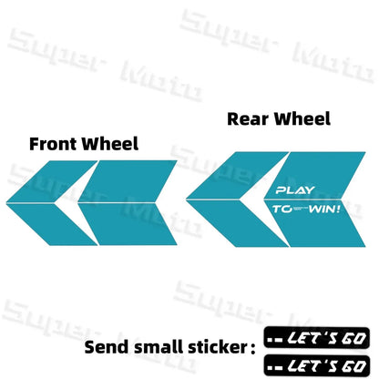 For 150nk150NK NK150 250NK 250SR 450NK 450SR 800NK Arrow Wheel Hub Stickers Accessories Rim Decoration Protection Decals