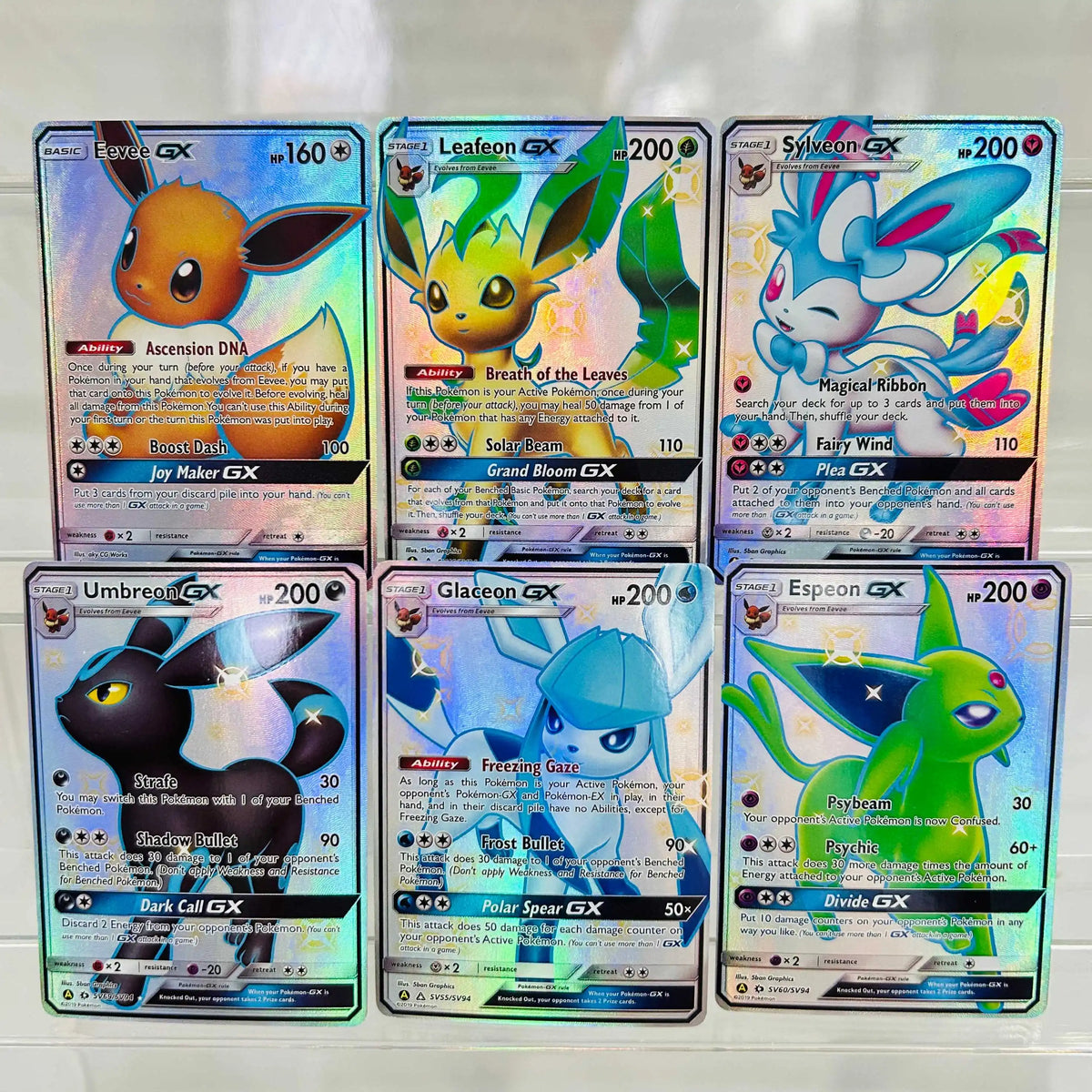 Sylveon GX SV76/SV94 English Card with Holographic Texture, Perfect Condition DIY Premium Anime Collection Card