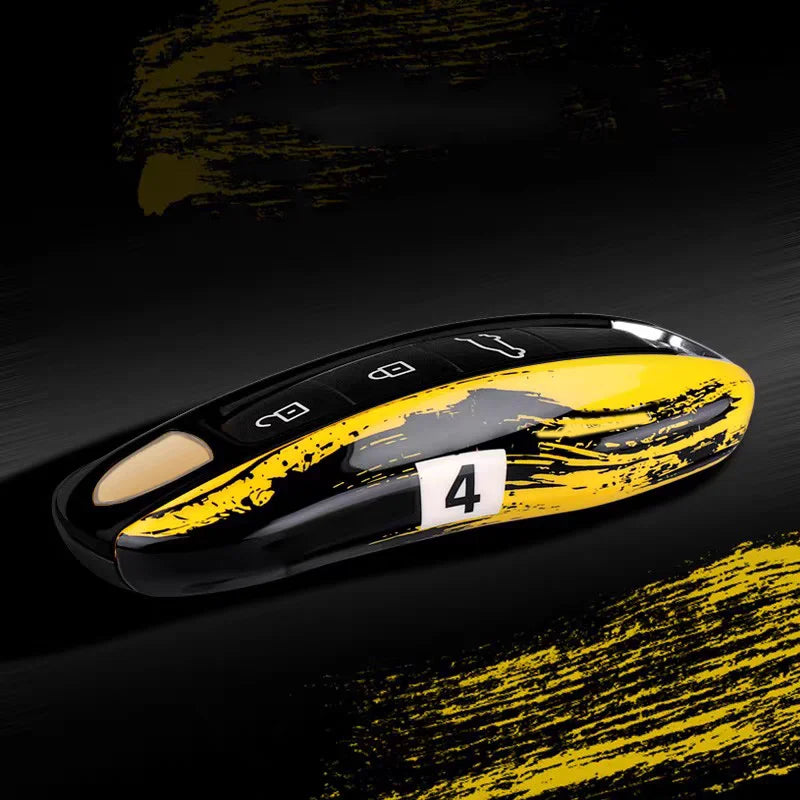 For Porsche Panamera Cayenne Macan 718 Cayman Boxster 911 Taycan 10-25 Car  Key Case Protective Shell Cover