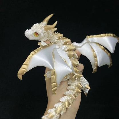 New 3D Printed Wyvern Dragon with Wings Simulation Model Gift Articulated Dragons Fidget Dragons Desktop Ornaments