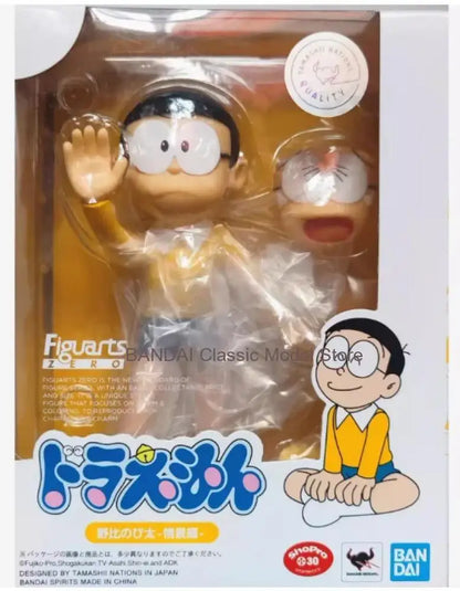 Bandai Original MODEL KIT SHF Nobita anime Doraemon Action Figure Model Toy Collectible Model Ornaments Gifts for Children boys