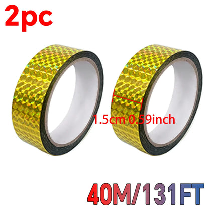 Holographic Laser Tape, Self-Adhesive Glittery Decorative Tape, Party Gift Packaging, DIY Hot Stamping Gold and Silver Stickers
