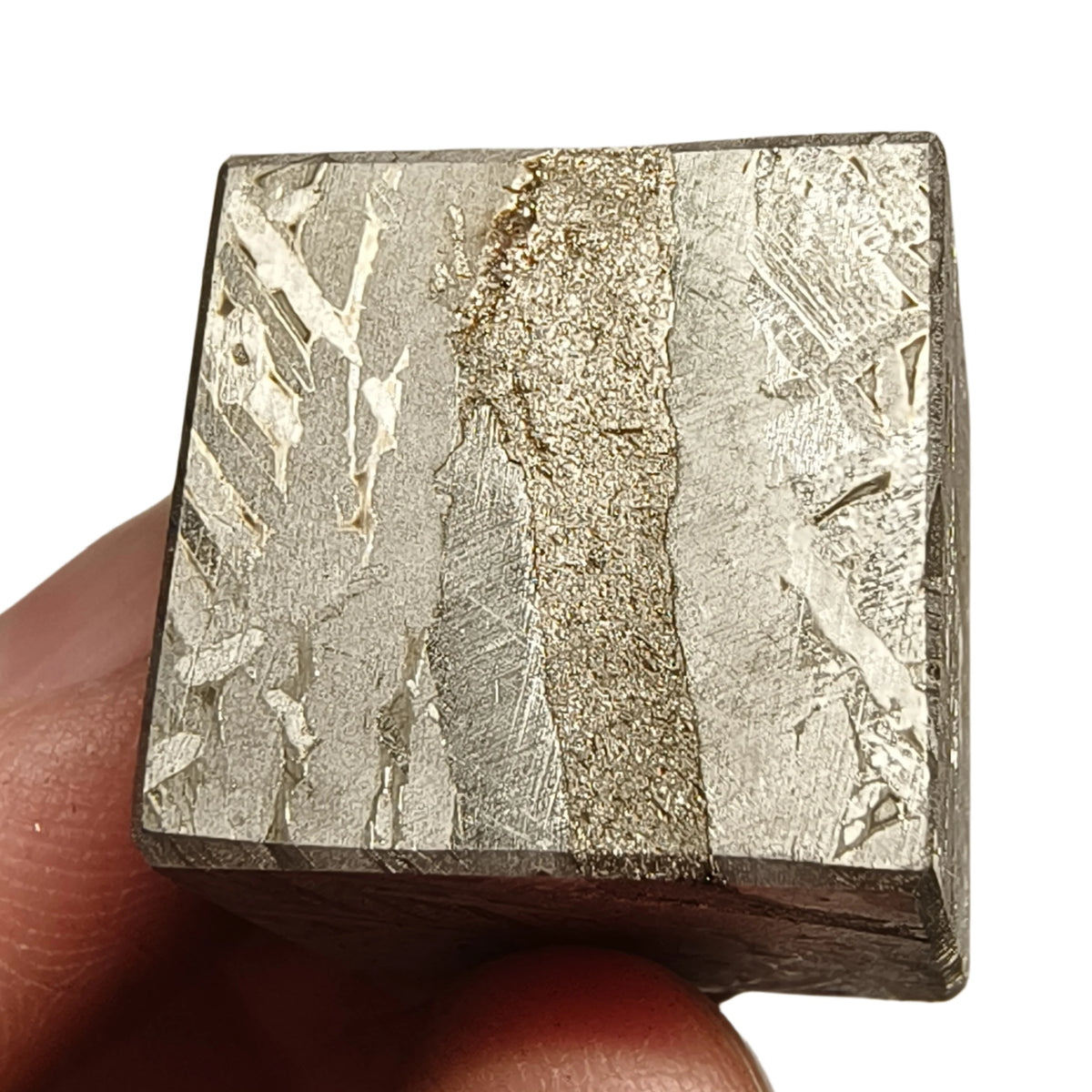Genuine Muonionalusta Meteorite Slice Sweden Iron Meteorite with Widmanstätten Pattern Natural Cosmic Collection Jewelry