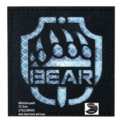 PVC Rubber Patch USEC Team Badge BEAR Magic Armband IR Reflective Tactical Morale Backpack Hook and Loop Patches for Clothing