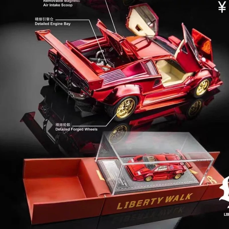 HEC 1:64  Malaysia North Exhibition Limited LB Countach alloy die-cast miniature simulation car model,adult collectible ornament