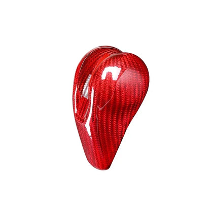 For Porsche MACAN 718 911 Panamera Cayman Boxster 2009-2021 Real Carbon Fiber Car Gear Shift Head Cover Trim Car Accessories