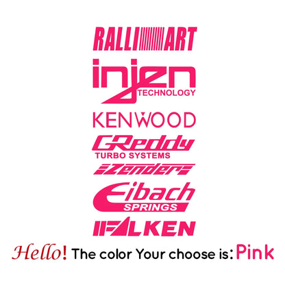 1pc Funny injzn kenwood text bike sticker Car Stickers And Decals Carbon Sticker Auto Sticker Home Decor Wall Stickers