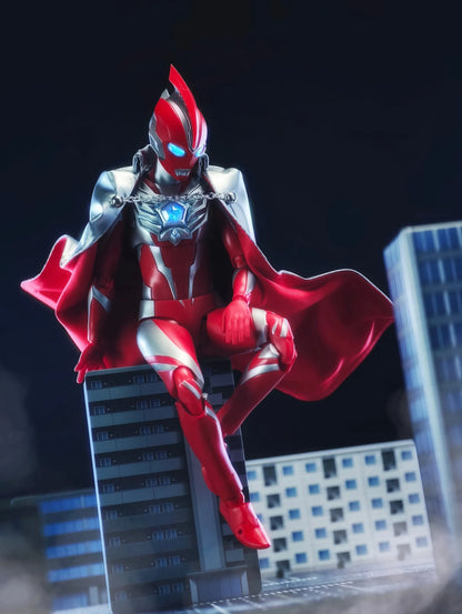 Six Ultra Brothers SHF 1/12 Cloak Anime Action Figure  Mebius Omega Ultraman Cloth Cloak Toys Accessories Model Decoration