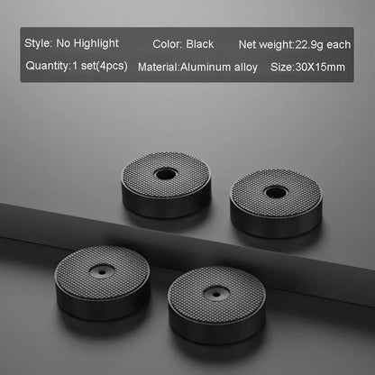 4pcs HiFi Audio Speaker Amplifier CD Player Aluminum Alloy Shock Absorber Foot Pad Damping Feet Chassis Stand Isolation Spike