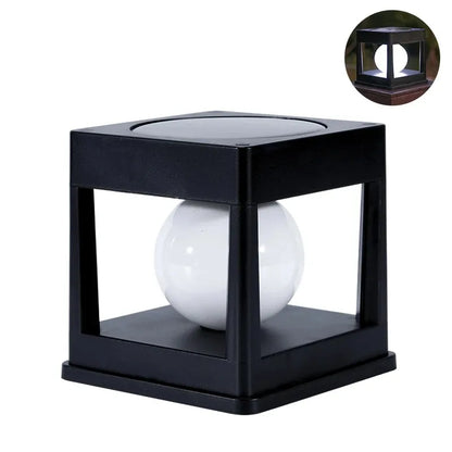 2LEDs Solar Post Light Outdoor Post Caps Lights Solar Fence Post Lamp Pillar Lamps Waterproof for Wooden Posts Patio Camping Dec