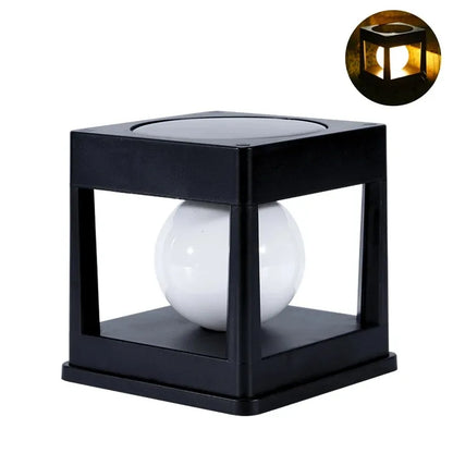 2LEDs Solar Post Light Outdoor Post Caps Lights Solar Fence Post Lamp Pillar Lamps Waterproof for Wooden Posts Patio Camping Dec