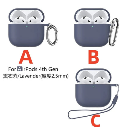 New For Airpods 4 Case Silicone Earphone Case with Active Noise Cancellation Shockproof Protective Case for Apple Airpods 4 2024