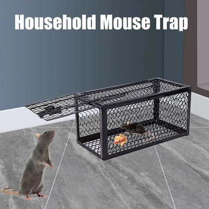 Household Metal Mousetrap Self-locking Mousetrap Safe Firm Iron Net Household Mouse Catcher Indoor Outdoor Rat Trap Rat Cage