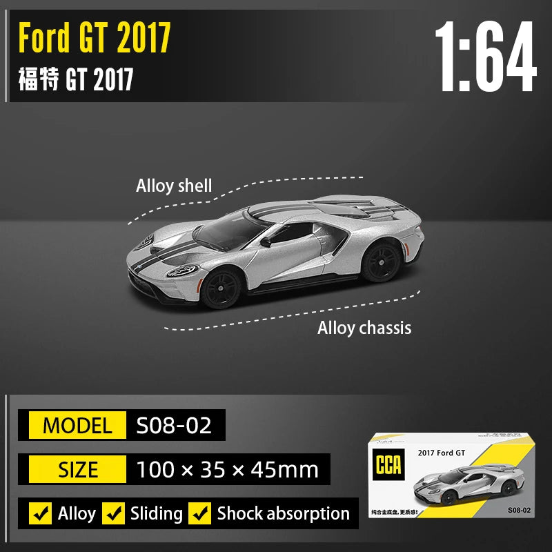 CCA 1:64 Porsche 911 GT2 RS BMW X5M Audi, Ford, Nissan Collection Full body Alloy Manufacturing Die Casting Car Model Toy Car