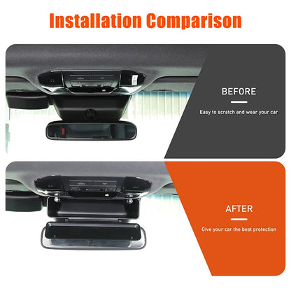 For Toyota Land Cruiser Prado 250 LC250 2024 2025 ABS Car Interior Rearview Mirror Multi-Function Storage Box Car Accessories
