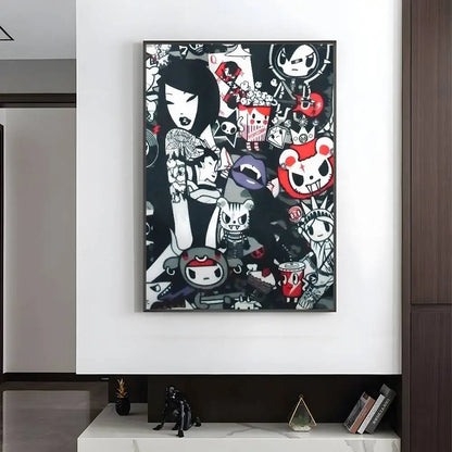 Kawaii T-Tokidoki Anime Poster HD art sticky wall waterproof home living room bedroom aesthetic decoration