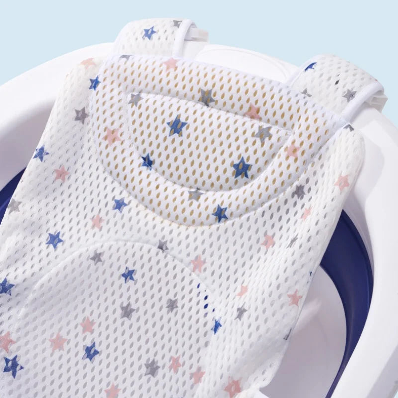 Universal Baby Bath Net Support Stand Slip-Proof Floating Rack for Newborn To Infant Bathtub Accessories Support Mat