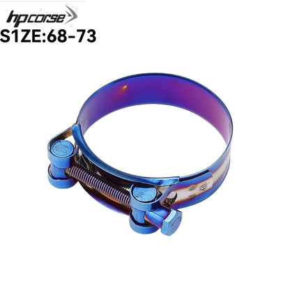 32mm - 85mm Motorcycle Exhaust Clamp Clip Stainless Steel Exhaust Pipe Clamps For Middle Exhaust Connect Fixed Seal Install
