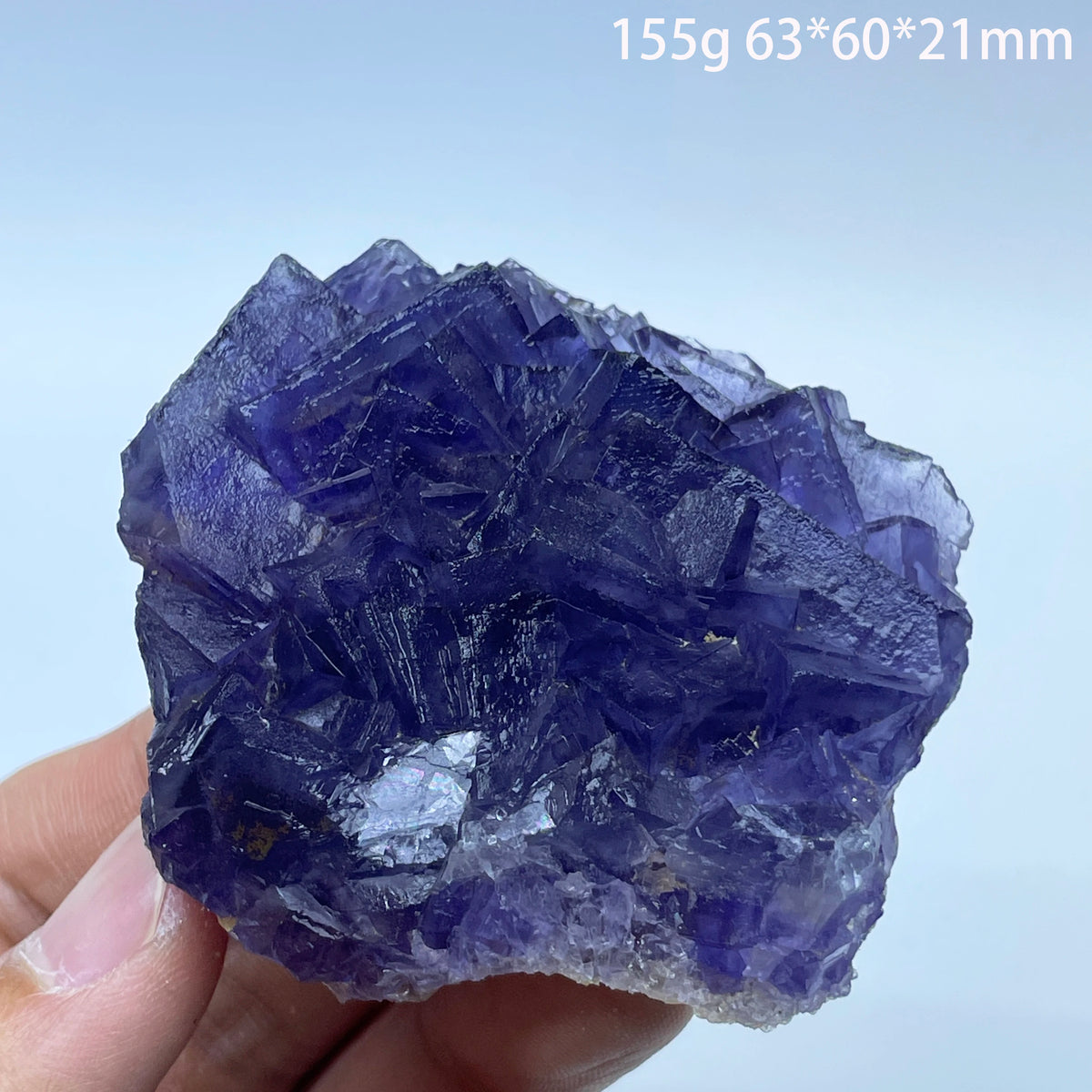 Natural Blue Fluorite Quartz Crystal Ore Mineral Specimen Healing Stone for Home Decoration And Teaching