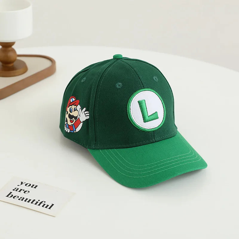 New Mushroom Yoshi Classic Character Baseball Cap Game Merchandise Unisex Adjustable Size Color Blocking Casual Fashion Gift