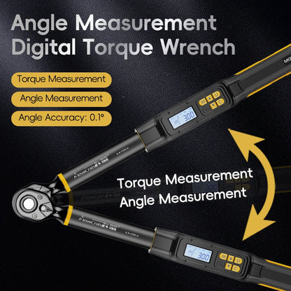 MoveCrab 3/8" 1/2" Drive Digital Angle Torque Wrench 3-340 N.m Angle Measurement 0.1°for DIY Auto Motorcycle Repair