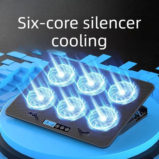 A9 Laptop Cooler Notebook Heat Sink Laptop 15.6-inch Cooling Base Exhaust Cooling Bracket 6 Fan