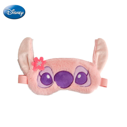 1PC Disney Officially Licensed Stitch Angel Eye Mask Couple Style Cute Cartoon Soft Comfortable Plush Material Patch Nap Rest
