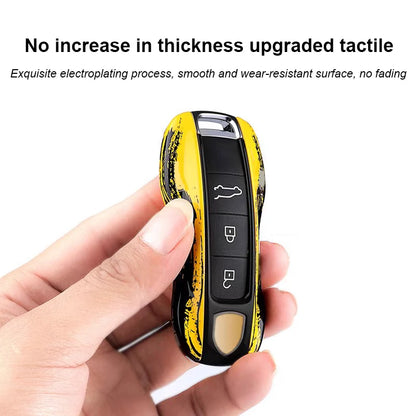 For Porsche Panamera Cayenne Macan 718 Cayman Boxster 911 Taycan 10-25 Car  Key Case Protective Shell Cover