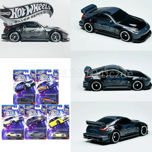 Hot Wheels Fast & Furious 1/64 M HNR88 Silver Series Tokyo Drift Set Nissan 350Z Chevrolet Die-Cast Car Model Collection Gift