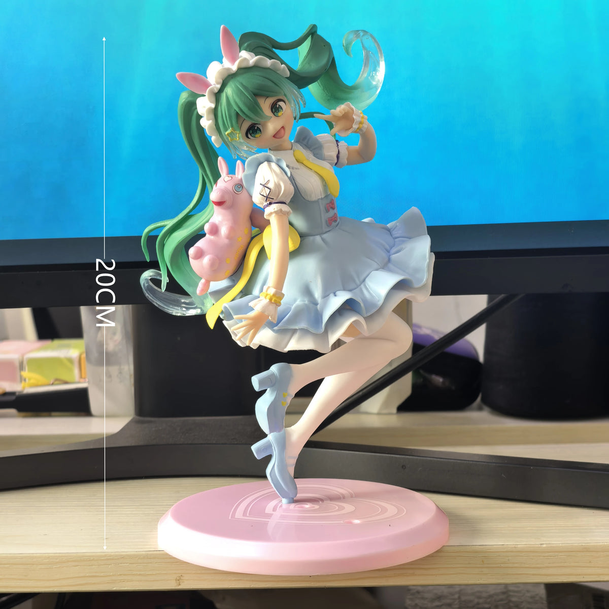 Anime Figure Wedding Dress Action Figures Kawaii Swimsuit Vocaloid PVC Collectible Model Toys Girl Gift