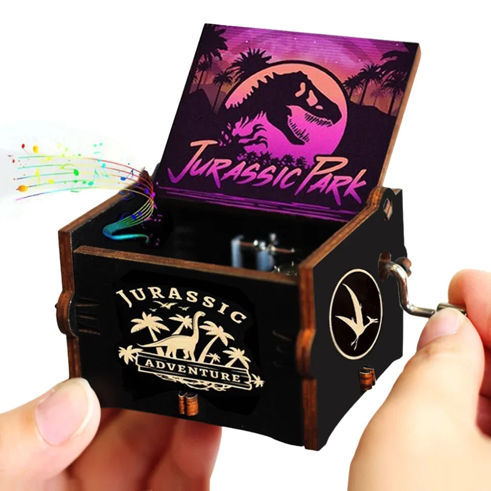 Wooden Anime Figure Music Box Pirates of the Carib Davy Jones Jack Sparrow Creative Birthday Christmas Day Gift