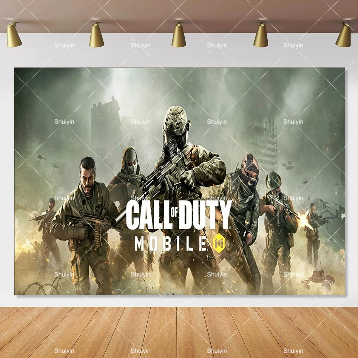 Call of Duty Theme Backdrop Kids Birthday Decorations Party Supplies Banner Poster Stimulating Game Boys Favor Gifts Photo Props