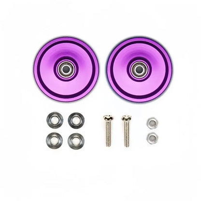 13/17/19mm Solid Aluminum Guide Wheel for Mini 4WD, No Logo No Rubber Ring, Smooth Rolling DIY Upgrade Parts