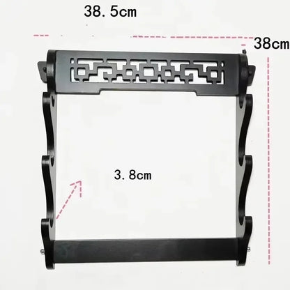8-Layers Katana Storage Shelf Wall Support Holder Wooden Sabre Samurai Sword Stand Rack Display Real Japanese Katana Organizer