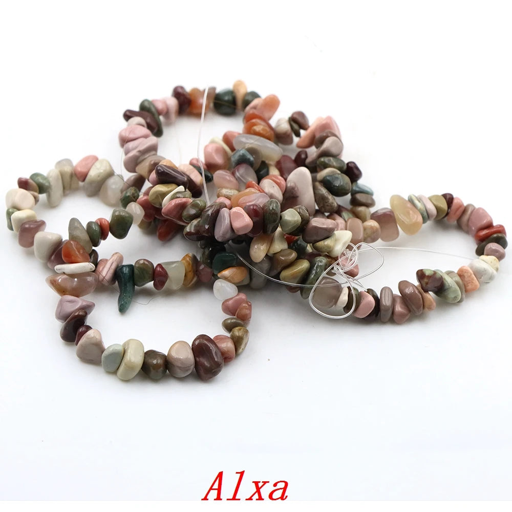 5-8mm Natural Irregular Lilac Lepidolite Stone Beads Gravel Chips Loose Spacer Beads for Jewelry Making DIY Bracelet Necklace