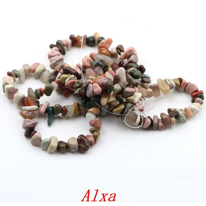 5-8mm Natural Irregular Lilac Lepidolite Stone Beads Gravel Chips Loose Spacer Beads for Jewelry Making DIY Bracelet Necklace