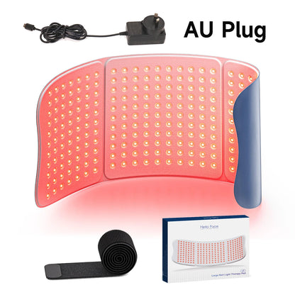 510K/CE Red Light Therapy Pad 660nm 850nm for Body Pain Relief, Large 30x12inch Mat with Timer - Hello Face L7 Tri-Chip