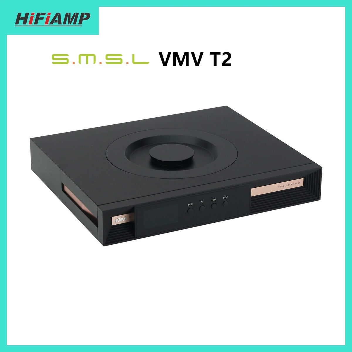 SMSL VMV T2 MQA CD Player HD Digital DSD Audio Decoder Fast Response Servo System DAC Support Clock Input/Output