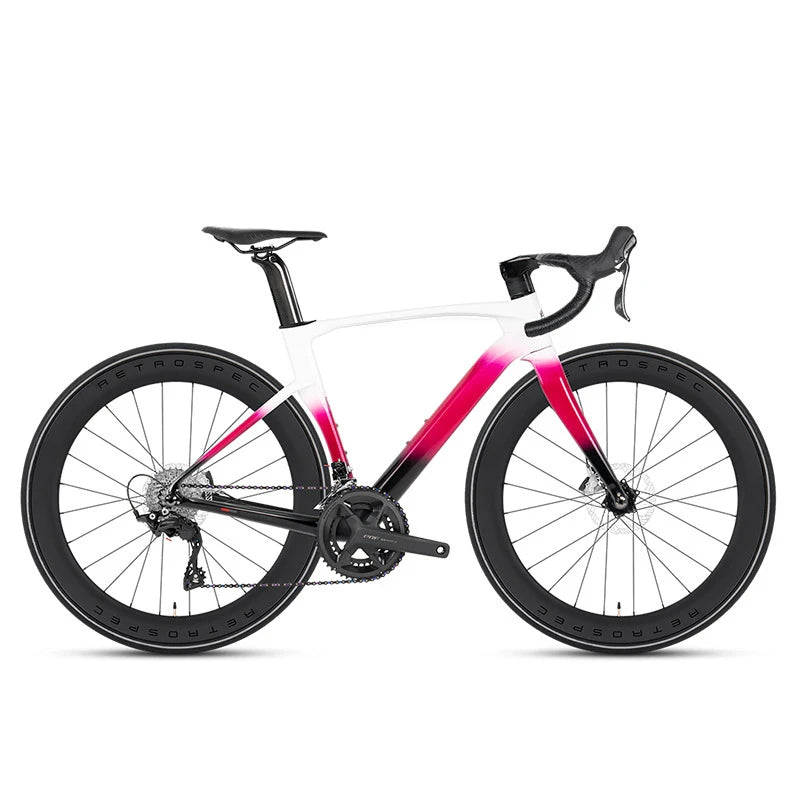 TWITTER New CYCLONE RS-24S Shift+105 Derailleur Carbon Road Bike 4-Pistons Oil Disc Brake Racing Bicycle 700*28C for Men Women