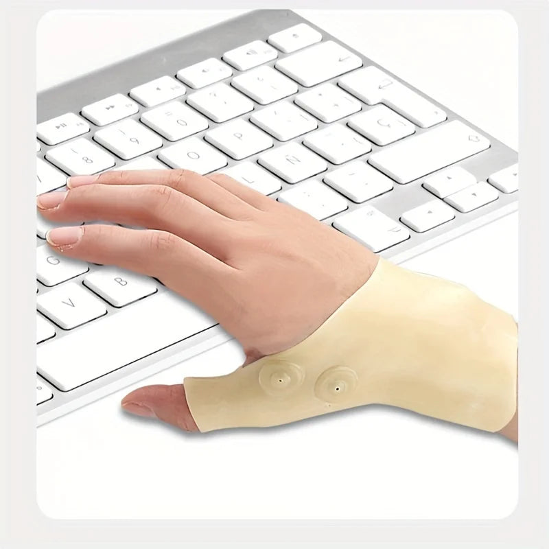 Magnetic Gloves with Silicone Wrist Support for Enhanced Grip&Flexibility,Adjustable Daily Wear Hand Protectors with Comfort Fit
