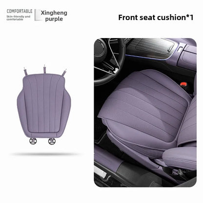 Luxury Sedan SUV Universal Nappa Leather Car Seat Cover Comfortable Memory Foam Perforated Leather Cushion Car Seat Protection
