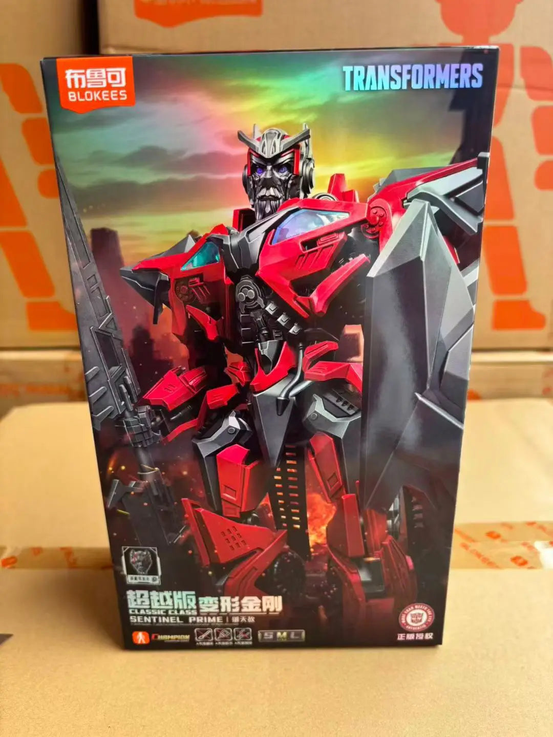 Blokees Transformers Sentinel Prime & Blitzwing Action Figure Hasbro Licensed Model Kit Collectible Poseable Robot Toy Gift