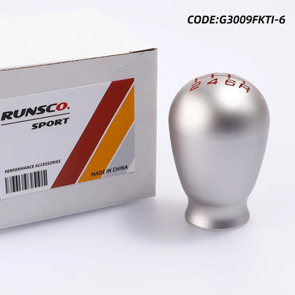 Gear Shifter Lever Head Knob for Honda Civic Type R FK8 FL5 Fit GD3 GK5 GE8 GR9 Tear Drop Shape 5/6 Speed Aluminum Alloy+steel