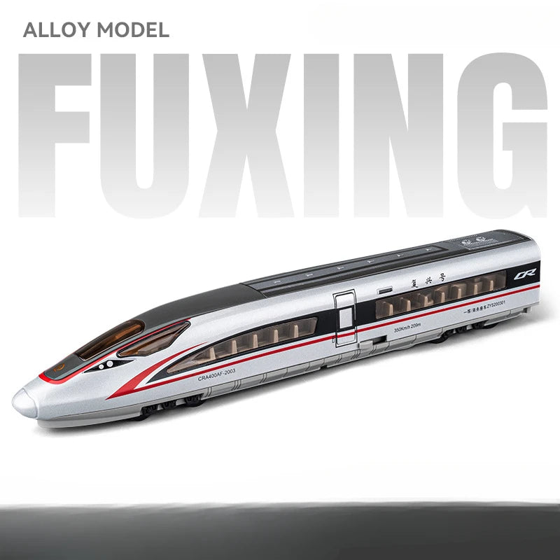 1/87 High Speed Railway Alloy Train Models Car Toys Magnetic Connect Doors Opened Train Model For Hobbyists Hobby Collections