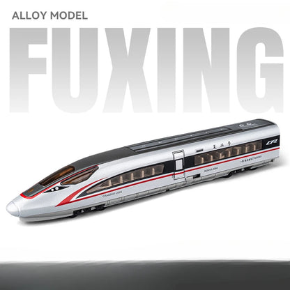 1/87 High Speed Railway Alloy Train Models Car Toys Magnetic Connect Doors Opened Train Model For Hobbyists Hobby Collections